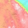 Sumbawanga topographic map, elevation, terrain