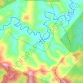 Caserio topographic map, elevation, terrain