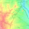 Chithode topographic map, elevation, terrain