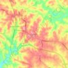 Spindale topographic map, elevation, terrain