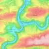 Pont-de-Sçay topographic map, elevation, terrain