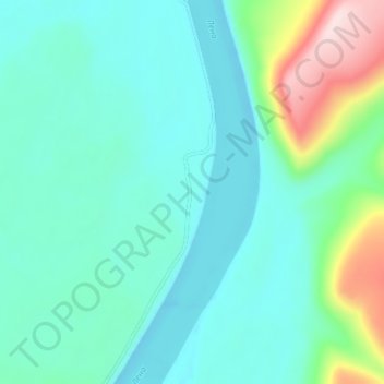 Ичера topographic map, elevation, terrain