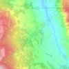 Mammoth topographic map, elevation, terrain