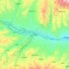 平安区 topographic map, elevation, terrain