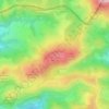 Zentinela topographic map, elevation, terrain