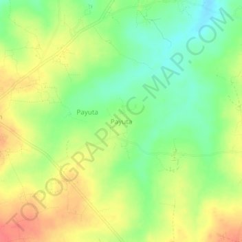 Payuta topographic map, elevation, terrain