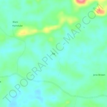 Tai topographic map, elevation, terrain