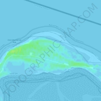 Ellenbogen topographic map, elevation, terrain