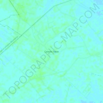 Caserío Tapao topographic map, elevation, terrain