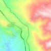 Ridge topographic map, elevation, terrain
