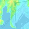 Piseo-ri topographic map, elevation, terrain