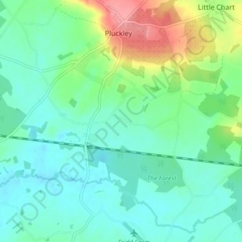 Stone Abbage topographic map, elevation, terrain