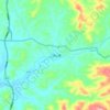 Sanbaishan topographic map, elevation, terrain