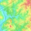 Middlebrook topographic map, elevation, terrain