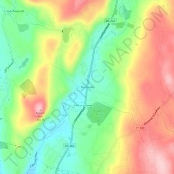 Northville topographic map, elevation, terrain