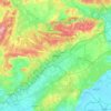 Nîmes topographic map, elevation, terrain