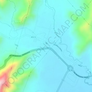 Mediacanoa topographic map, elevation, terrain
