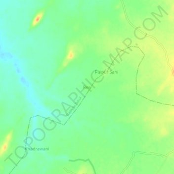 Rew topographic map, elevation, terrain