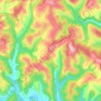 Banjani topographic map, elevation, terrain