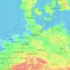 Hambourg topographic map, elevation, terrain
