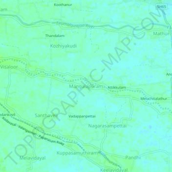 Mangalapuram topographic map, elevation, terrain