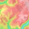 Le Fraiteux topographic map, elevation, terrain