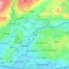 Dafen topographic map, elevation, terrain