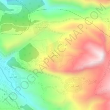 Hardine topographic map, elevation, terrain