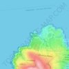 Punta Ángeles topographic map, elevation, terrain