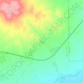 `Afrin topographic map, elevation, terrain