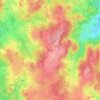 Champs topographic map, elevation, terrain