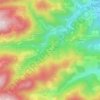 L'Hermet topographic map, elevation, terrain