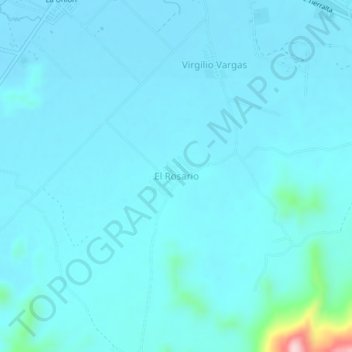 El Rosario topographic map, elevation, terrain
