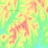 Porca topographic map, elevation, terrain