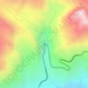 Cascada Pomora topographic map, elevation, terrain