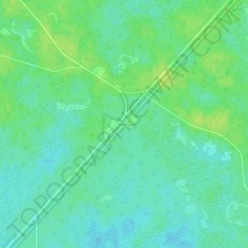 Wilma topographic map, elevation, terrain