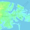 Deltaville topographic map, elevation, terrain