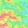 Barnsley topographic map, elevation, terrain