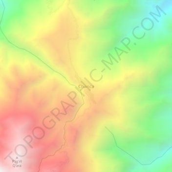 Chanca topographic map, elevation, terrain