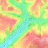 Les Pleurelles topographic map, elevation, terrain