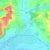 la Rabanie topographic map, elevation, terrain