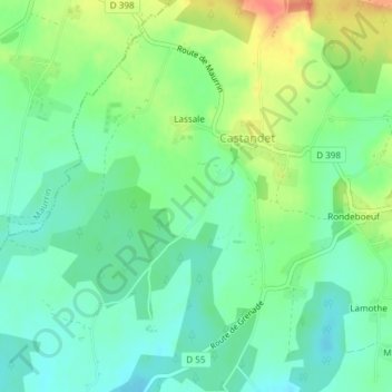 Ja topographic map, elevation, terrain