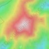 东天目山 topographic map, elevation, terrain
