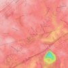 Berkeley Hills topographic map, elevation, terrain