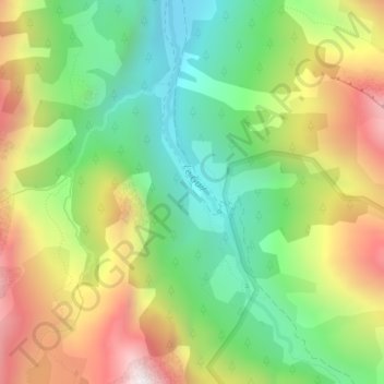 La Roche Écroulée topographic map, elevation, terrain