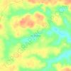 Flor de Minas topographic map, elevation, terrain