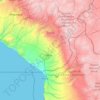 Tacna topographic map, elevation, terrain