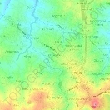 Club topographic map, elevation, terrain