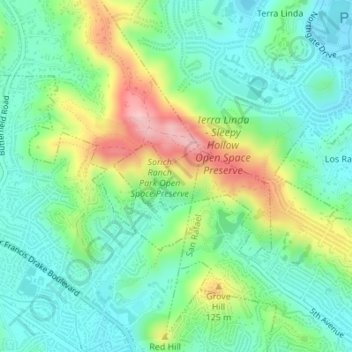 Rock Fort topographic map, elevation, terrain