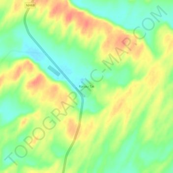 Ranao topographic map, elevation, terrain